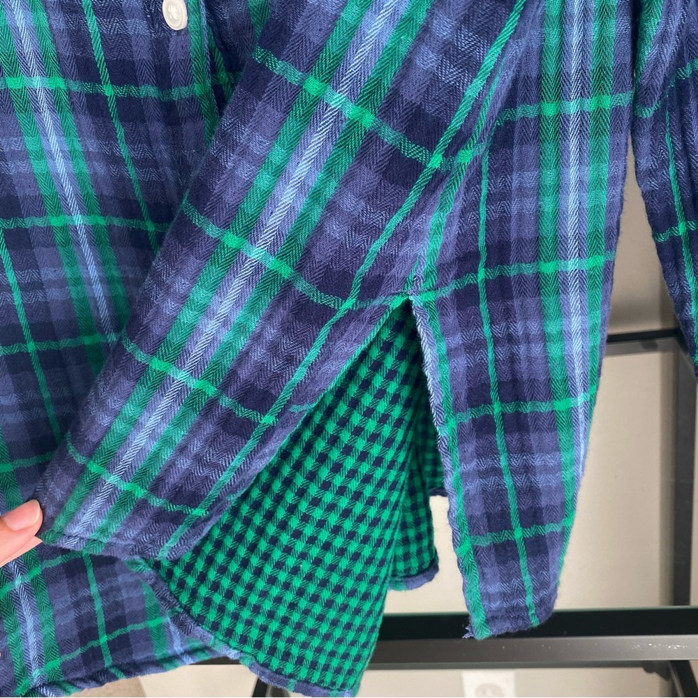Aerie Cotton Plaid Button Up Shirt - Picture 2 of 3